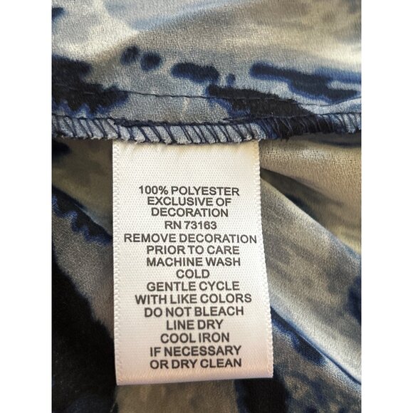 Melissa Paige Accordian Style Long Sleeve Blouse With Tie Tassel And Charms MP - Picture 6 of 10